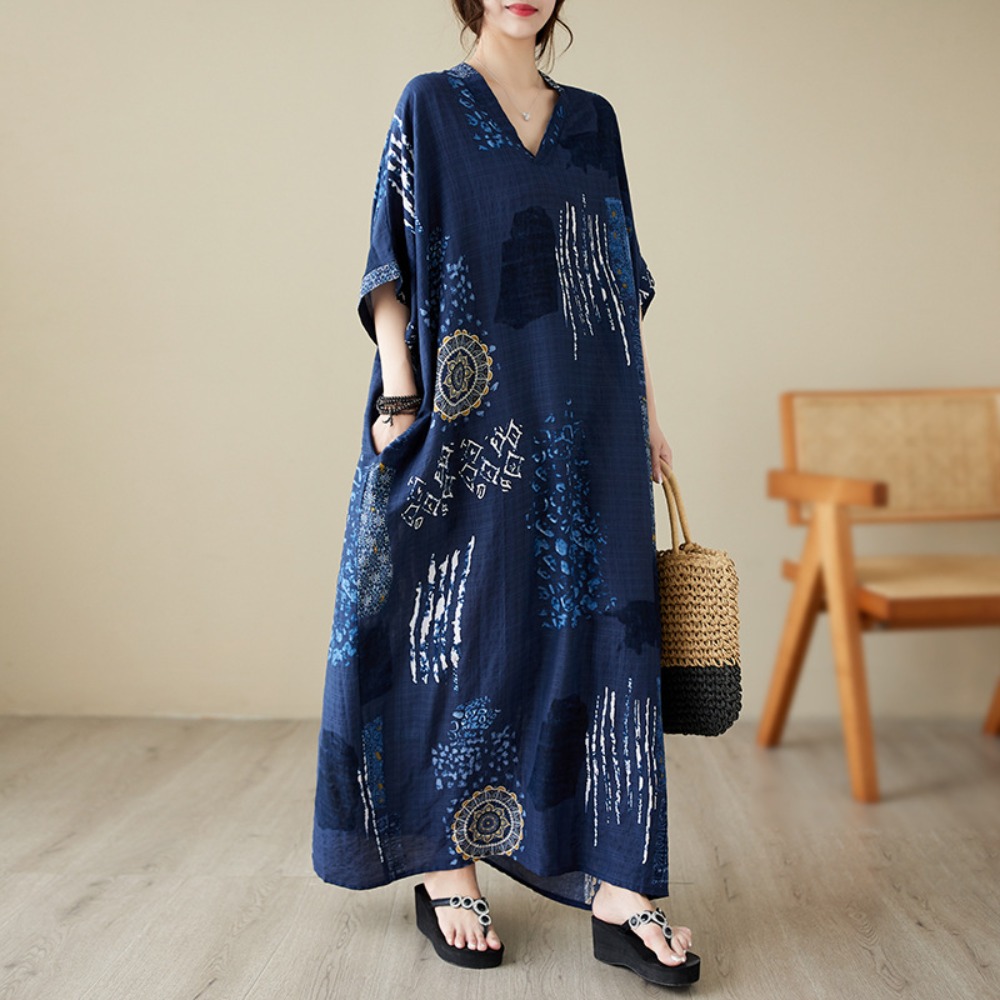 Robe d'été pour femmes, vêtements Streetwear, Style ethnique, bohème, plage, Vintage, décontracté, mode Harajuku, ample