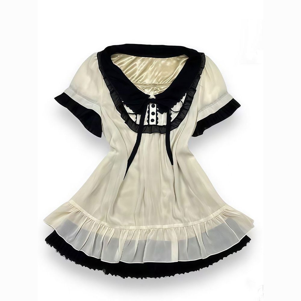 T-shirts Slim Esthétique Chic en Dentelle Y2K – Tops Classiques Femme Tendance – Vêtements Coréens Personnalisés Décontractés Quotidien Vintage