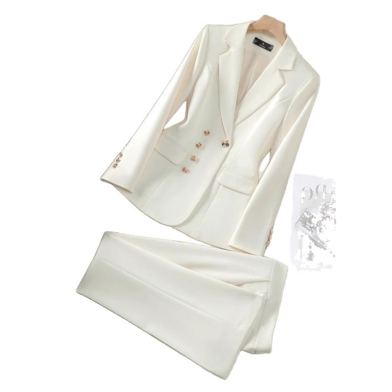 Costume deux pièces pour femme : veste et pantalon – Nouvelle collection 2026 – Élégant, ajusté, idéal pour le bureau et les déplacements professionnels