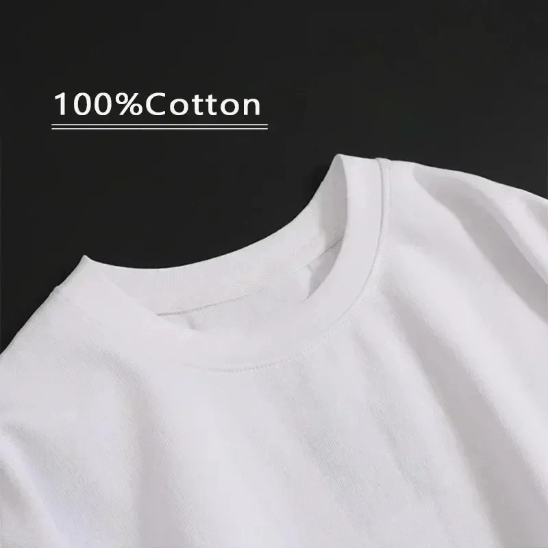 Nouveau t-shirt à manches courtes en 100% coton pur, adapté aux hommes et aux femmes. C'est un style estival, ample et décontracté.