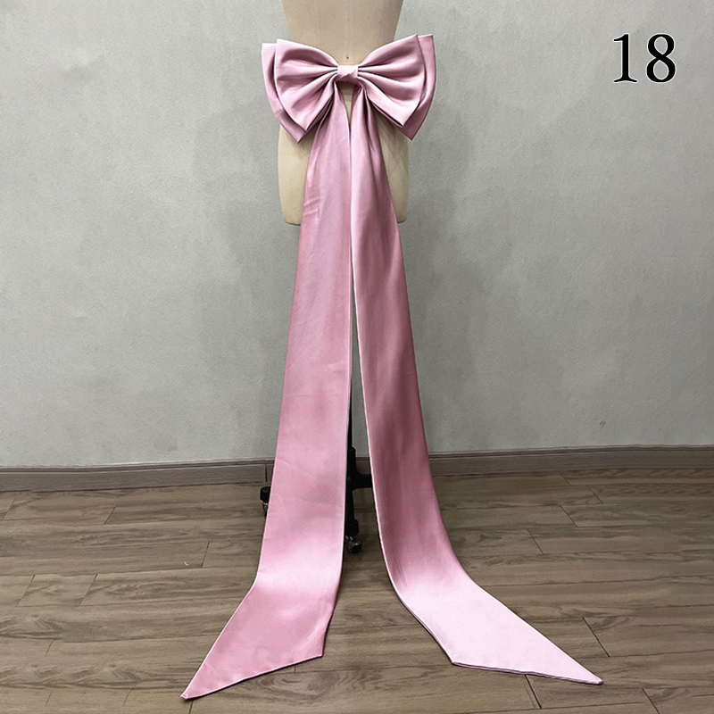 Robe de mariée élégante en Satin avec nœud papillon détachable, Extra Large, défilé, Performance, accessoires de décoration Cosplay Lolita