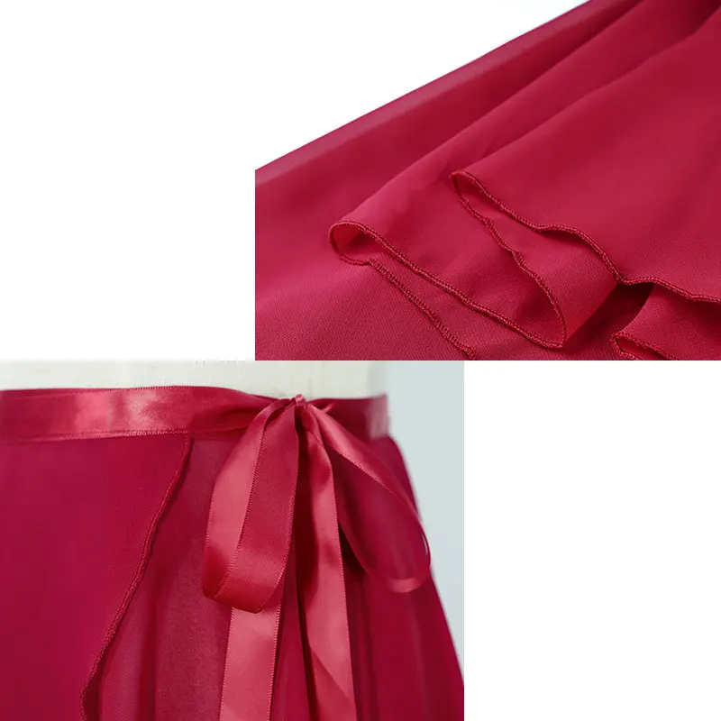 Jupe de Ballet Longue en Mousseline de Soie pour Femme, Tutu Dégradé, Costumes de brev, pour Adulte