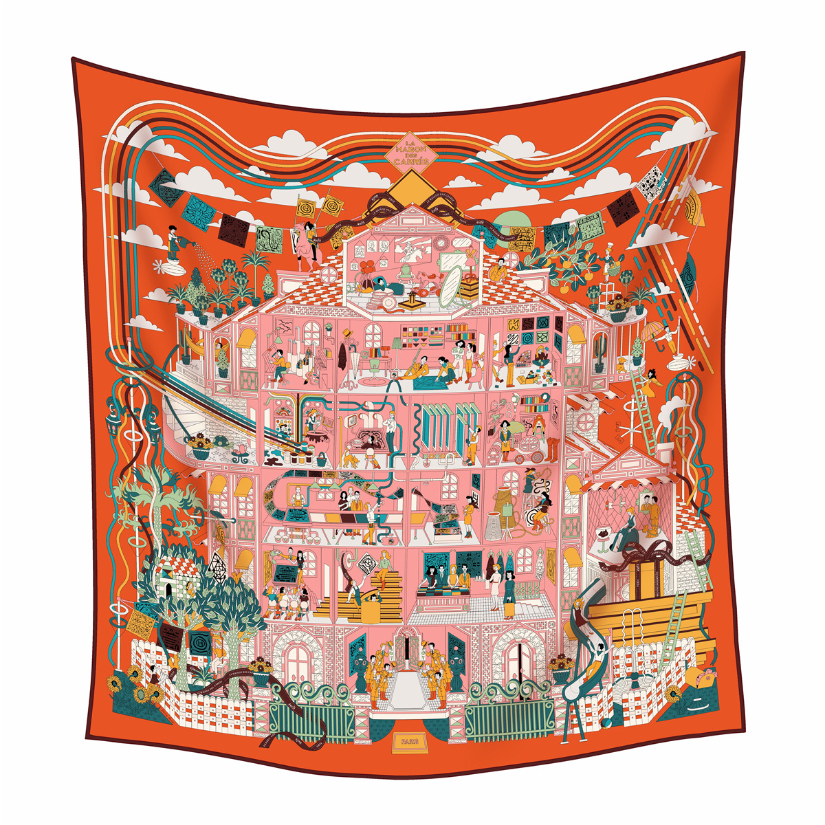 Écharpe d'hiver 90 cm pour femme, châles de luxe en cachemire et soie, bords roulés à la main, bandanas, accessoires pour sac et tête