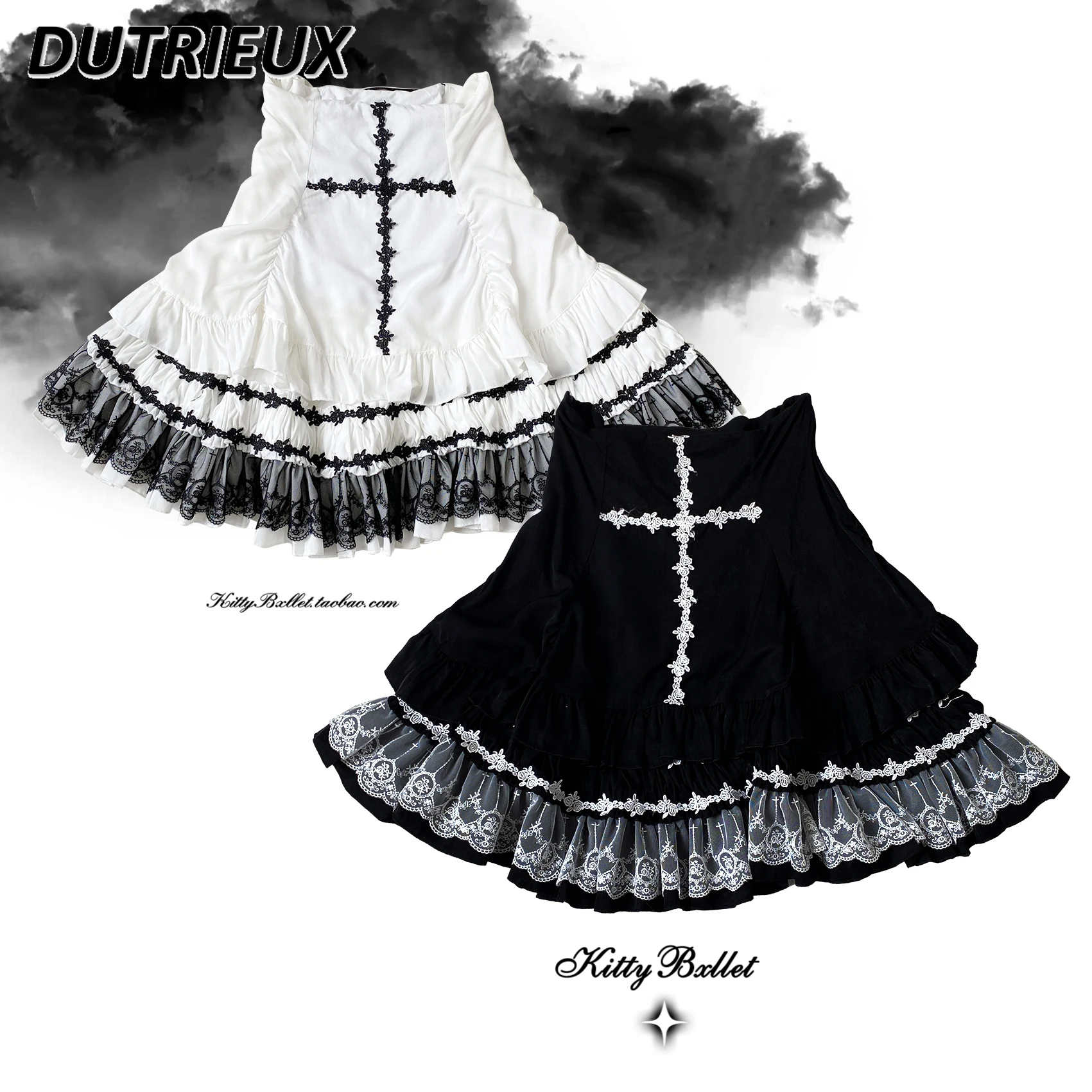 Décontracté Style japonais doux dentelle taille haute jupe courte Femme mode couleur unie nouveau printemps été femmes a-ligne Mini jupes