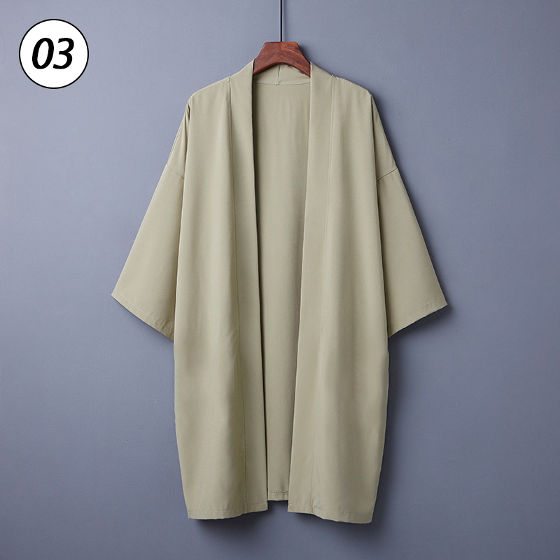 Kimono japonais unisexe, style Ukiyo-e, long Hanfu Everak, poncho d'été, décontracté, adt entreMiHaori, cardigan de plage