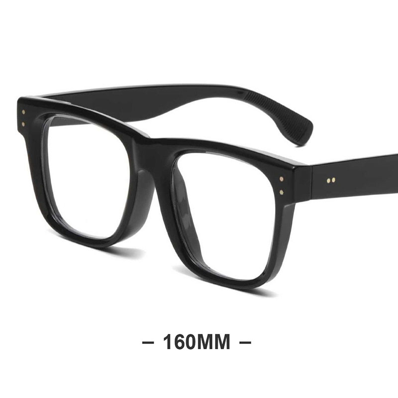 Grand visage grande taille monture de lunettes hommes femmes 160mm surdimensionné épais lunettes cadre Anti lumière bleue TR90 lunettes optiques
