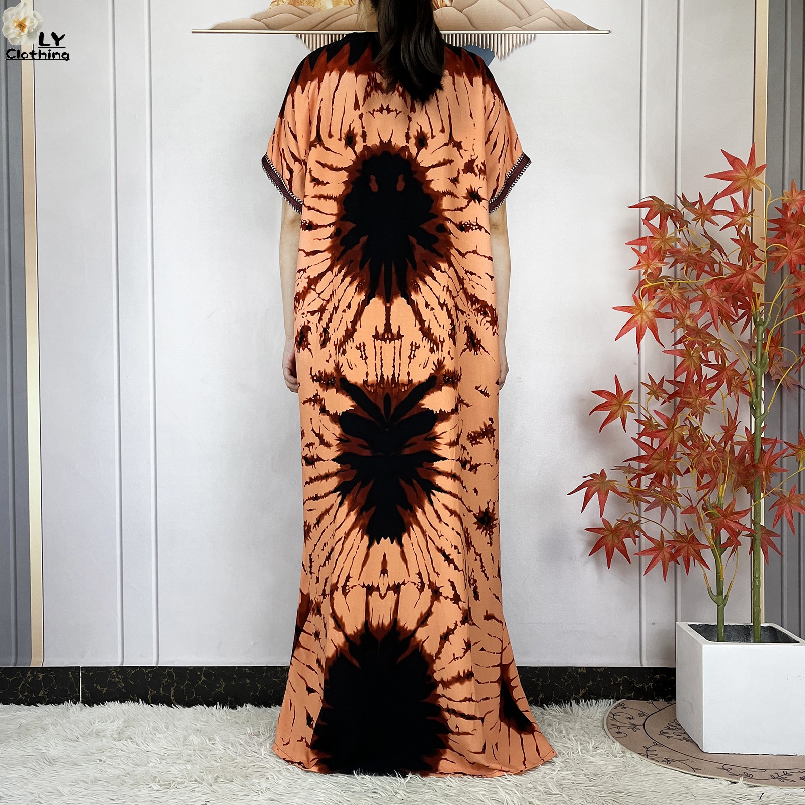 Nouveau Style musulman été à manches courtes Dashiki robes coton ample Boubou Maxi Islam femmes tenue décontractée africain Abaya vêtements