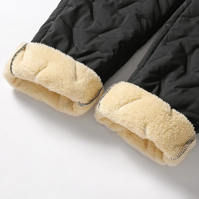 Vêtements de survêtement d'hiver pour hommes, pantalon de survêtement en polaire épaisse en laine d'agneau, pantalon thermique décontracté, imperméable, coupe-vent, en coton chaud