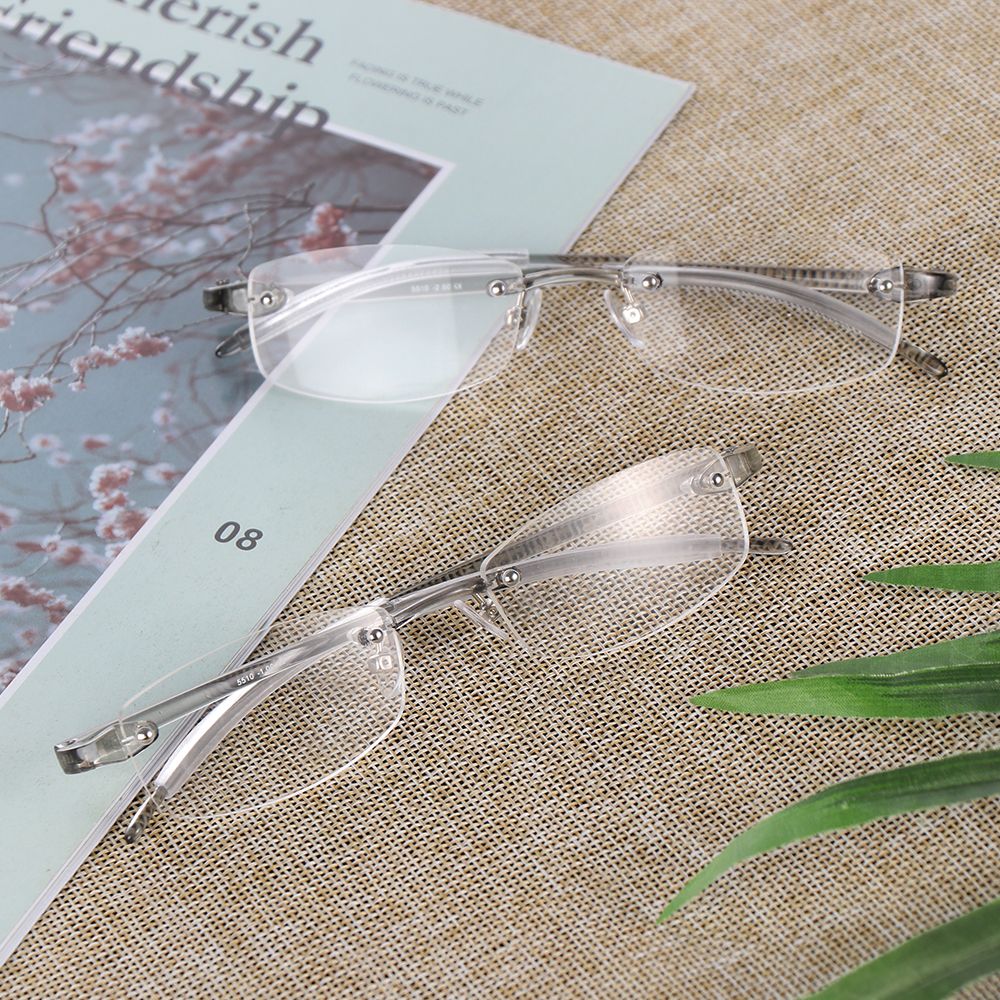 Lunettes de Myopie en Métal et Résine Ultra Légère, Lunettes de Lecture, Soins de la Vision,-100 ~-400 Dioptrie, pour Homme et Femme