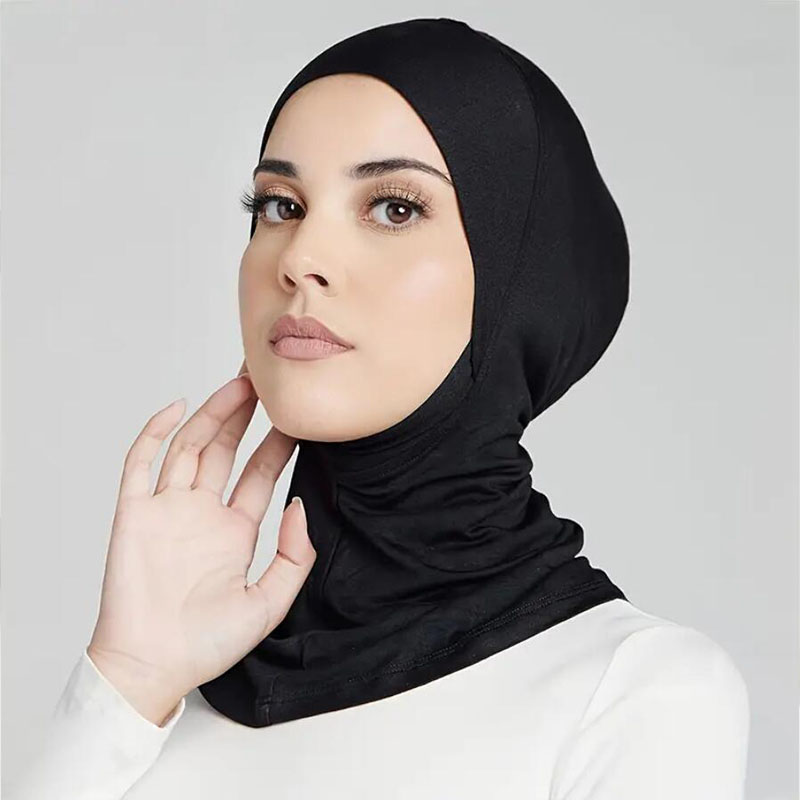 2 pièces/ensemble Hijab sous-capuchon couleur unie instantané Hijab modeste bonnet intérieur Hijab casquettes musulman Turban casquettes pour les femmes usage quotidien