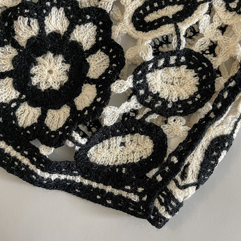 Gilet en Crochet brodé à fleurs pour femmes, haut d'été pour la plage, Cardigan, gilet Boho Chic, tenue de vacances
