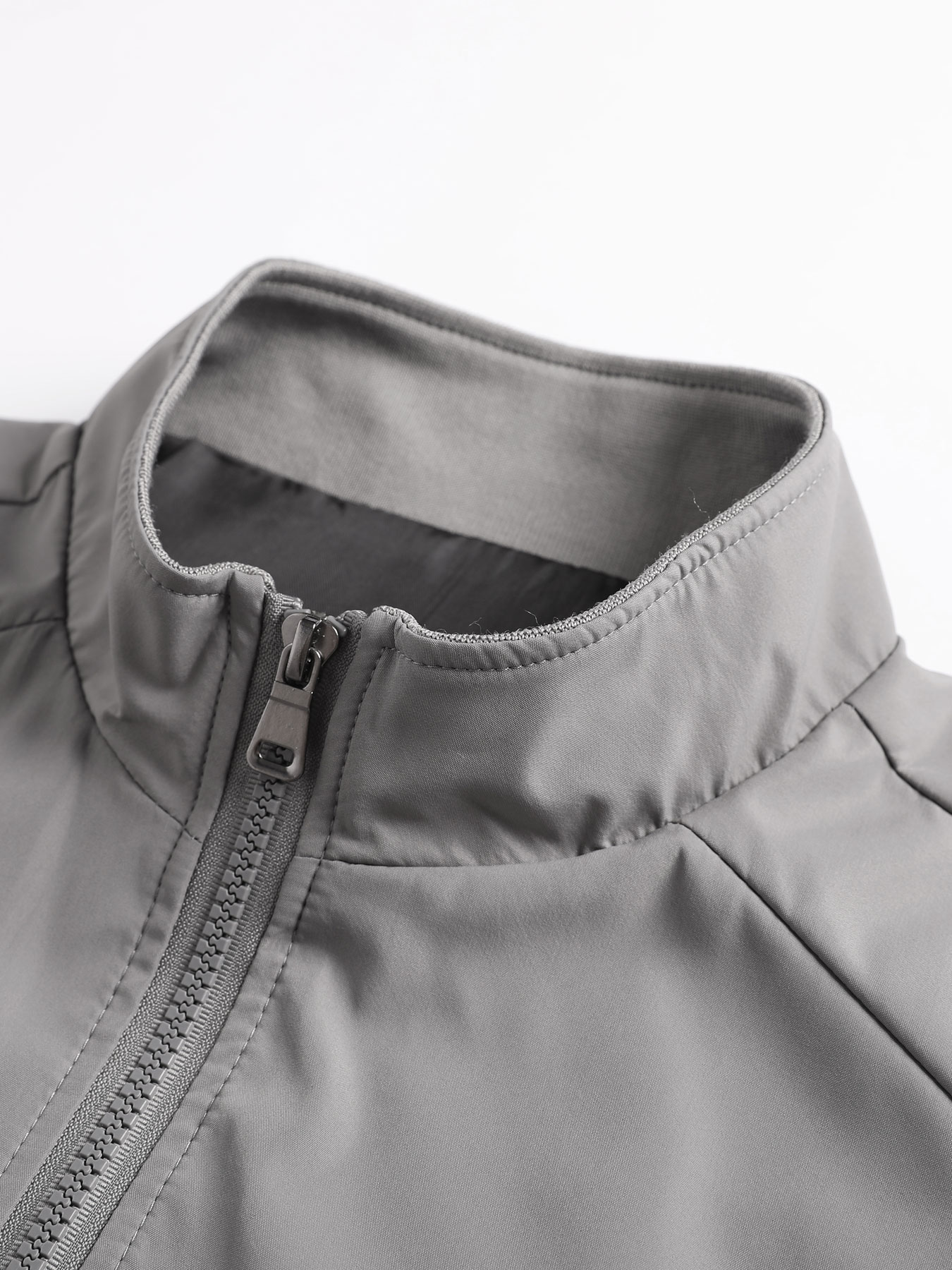 Veste Cardigan fine et décontractée pour hommes, couleur unie, col montant, pour Sports de plein air, haut polyvalent, printemps et automne
