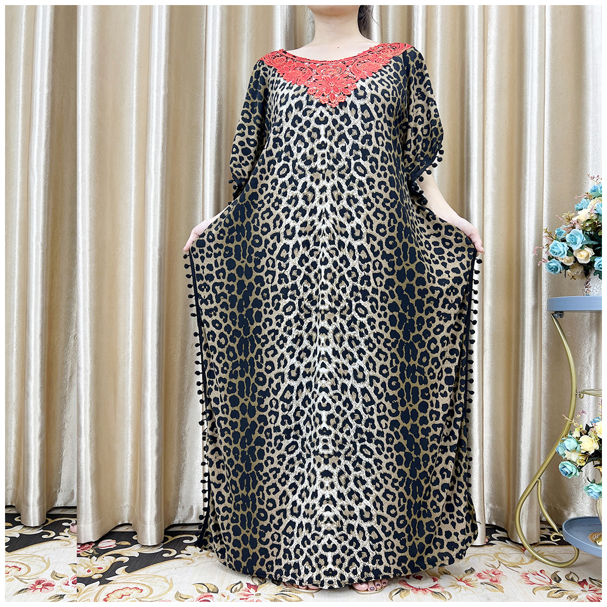 Robe africaine à manches fleuries pour femmes, Abaya musulmane, Dubaï, Turquie, mode musulmane, Hijab Cotta, vêtements musulmans jeunesse, nouveau