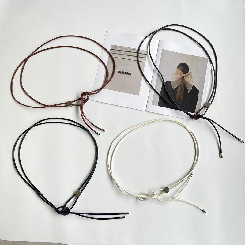 Ceinture en cuir fin polyvalente pour femmes, ceinture de style classique noire de haute qualité, ceinture tendance populaire pour tous les vêtements