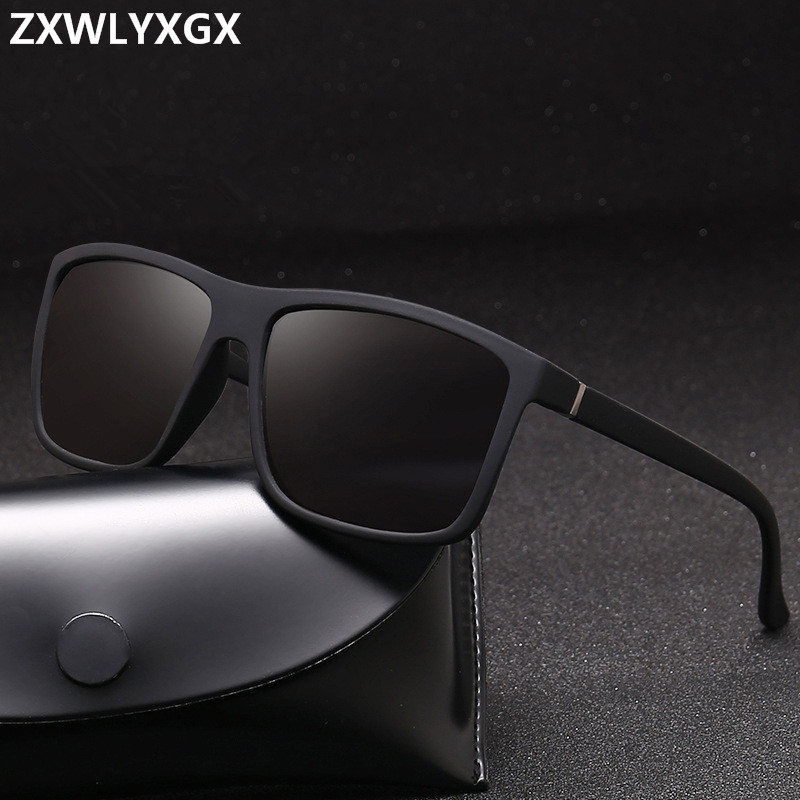 Lunettes de soleil carrées pour hommes, protection UV400 de styliste de marque