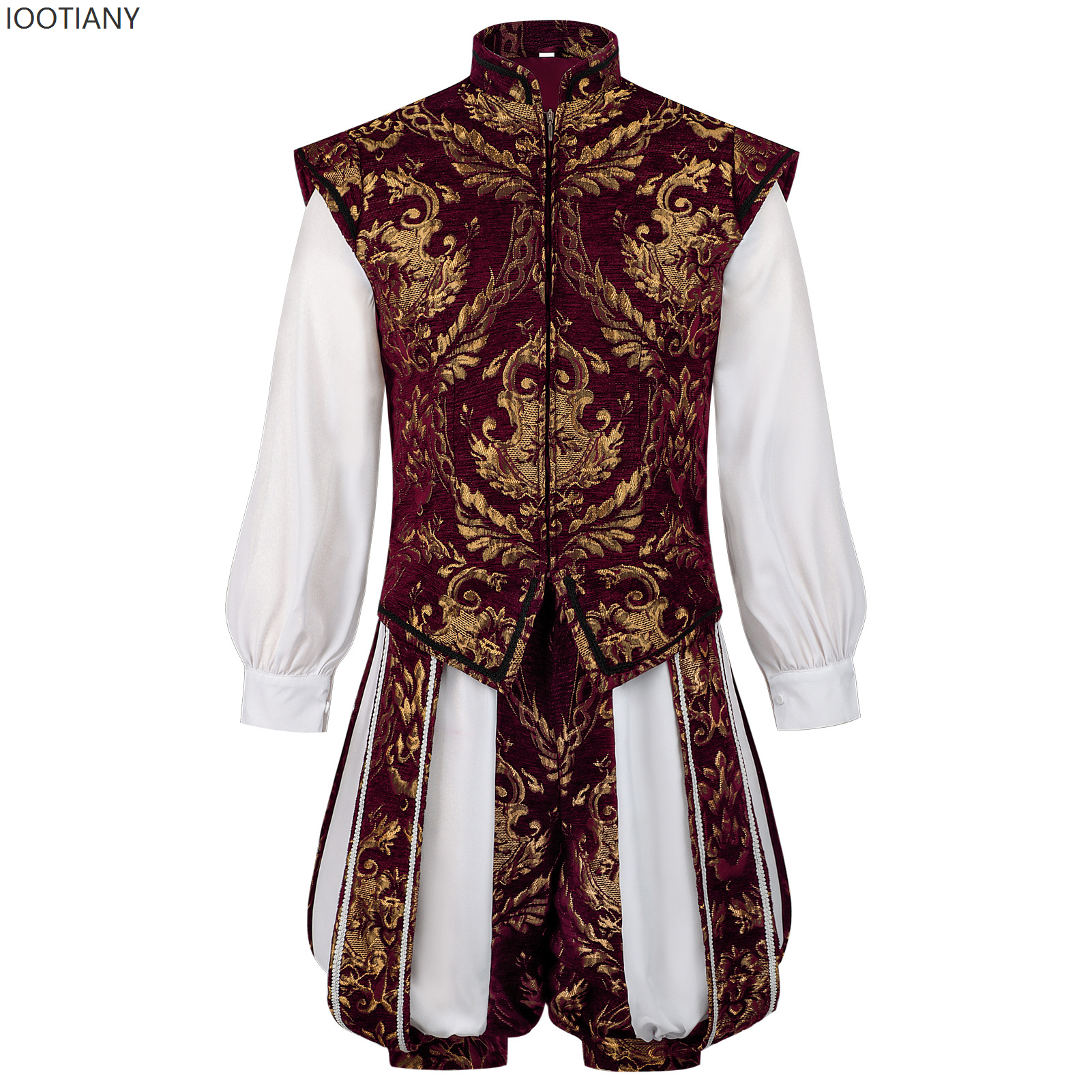 Costume de Prince Royal de la Renaissance pour Hommes, Tenue Noble Européenne Vintage, Costume de Roi Médiéval pour Spectacle, Fête, Mariage, Foire, Cosplay, Costume de Luxe