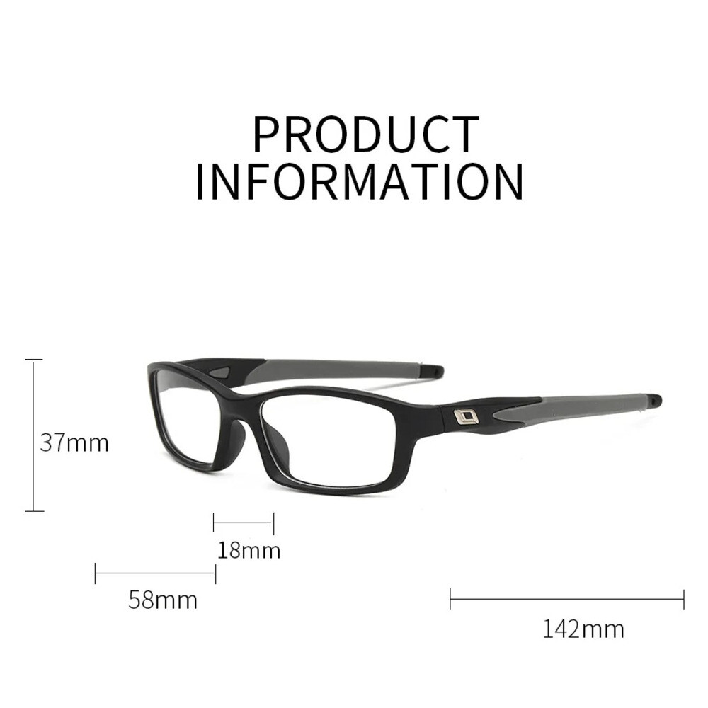 Lentille plate haute définition 2025 avec monture oculaire, monture de lunettes de sport de plein air pour hommes