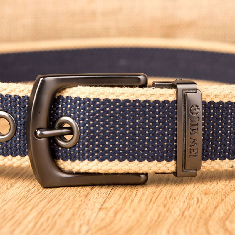 Ceinture en toile pour hommes, tissée, décontractée, avec boucle ardillon, pour entraînement, 2022