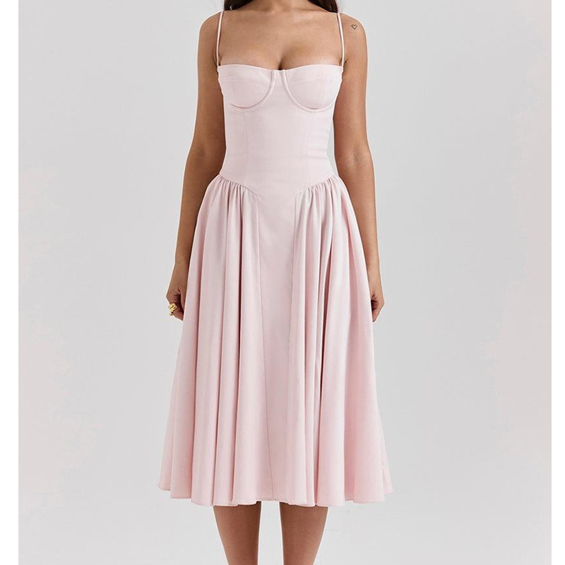 Été Sexy femmes robe bohême longues robes de luxe élégant col en v sans manches Slip fleur plage robe d'été pour femme 2025