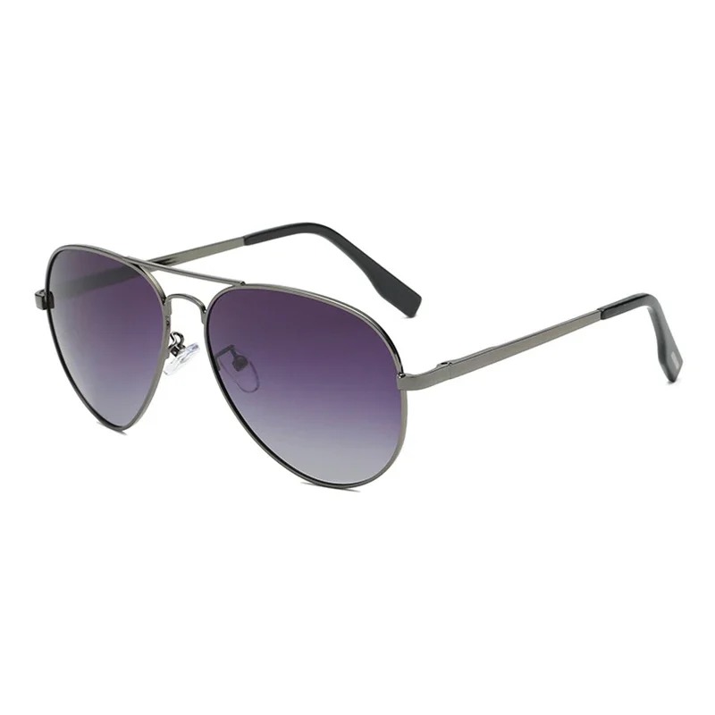 Lunettes de soleil classiques Big Pilot pour hommes, lunettes de soleil d'aviation en métal noir de luxe, lunettes de soleil de mode pour hommes, lunettes de soleil pour la conduite et les vacances, UV400