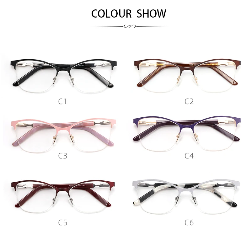 Lunettes carrées vintage pour femmes, montures de lunettes, œil de chat, demi-lunettes minces, presbytie avec dioptrie