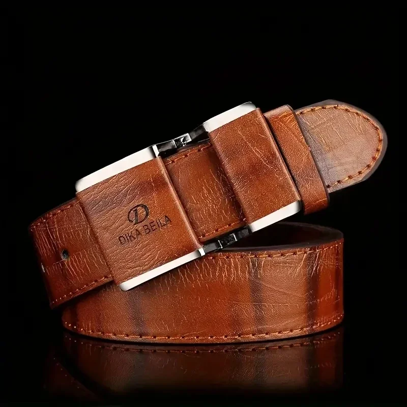Ceinture d'affaires pour hommes, boucle lisse, ceinture de loisirs, ceinture en jean, costume, pantalon