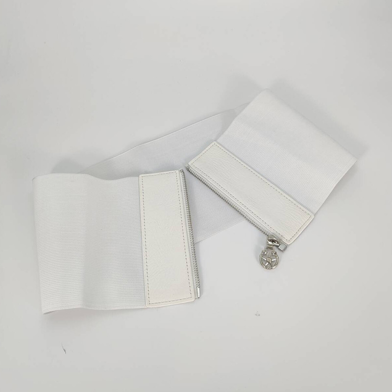 Corset Blanc Large artificiel astique pour Femme, Cummerbunds Commandés, Goth, Punk, Star Y2K, Ceinture, Mode, Grande Taille