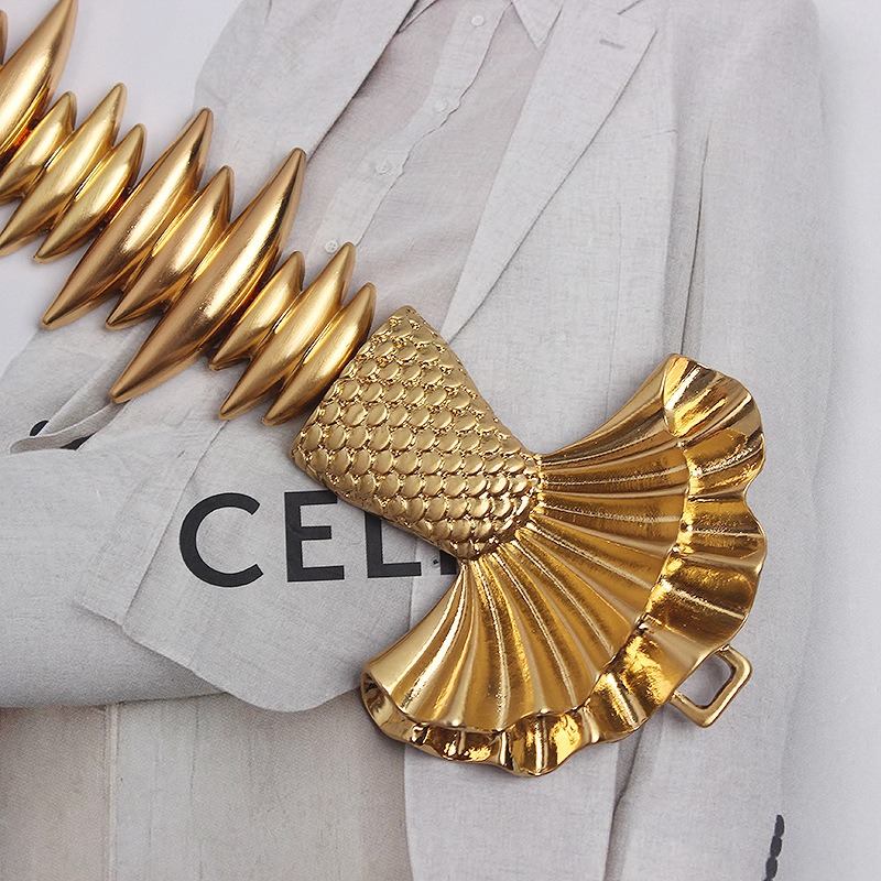 Nouvelles Ceintures Designer 2026 pour Femmes – Ceinture Élastique Dorée de Luxe de Haute Qualité pour Dames, Ceinture de Taille en Métal pour Robe