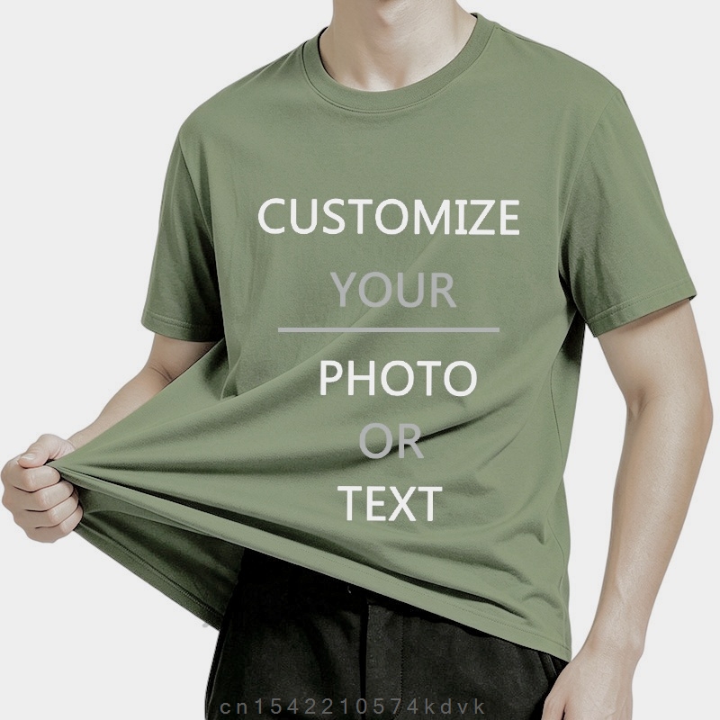 T-shirt personnalisé sport pour hommes et femmes, création sur mesure selon votre photo ou logo, hauts 100% coton, tailles M-5XL 6XL 7XL 8XL, camping