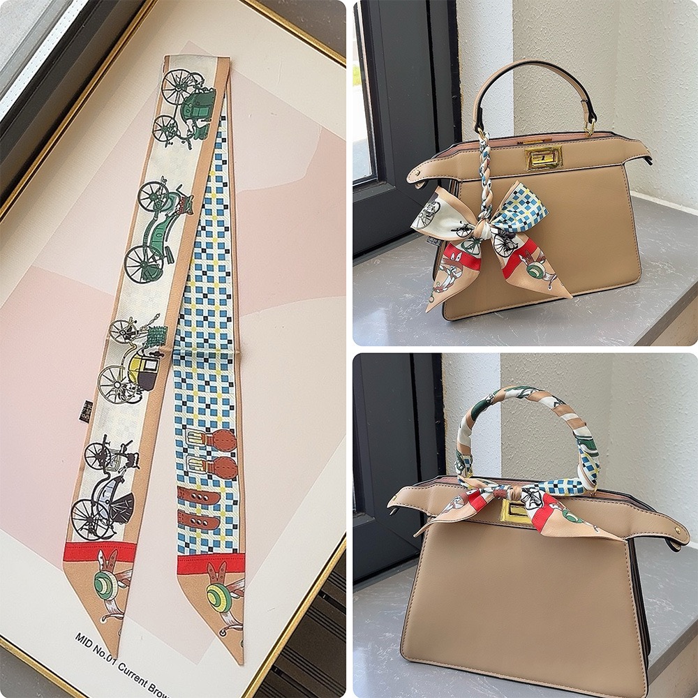 Ruban sergé 5*90cm pour poignée de sac, foulard en soie pour poignée de sac, bandeau pour femme, vente en gros
