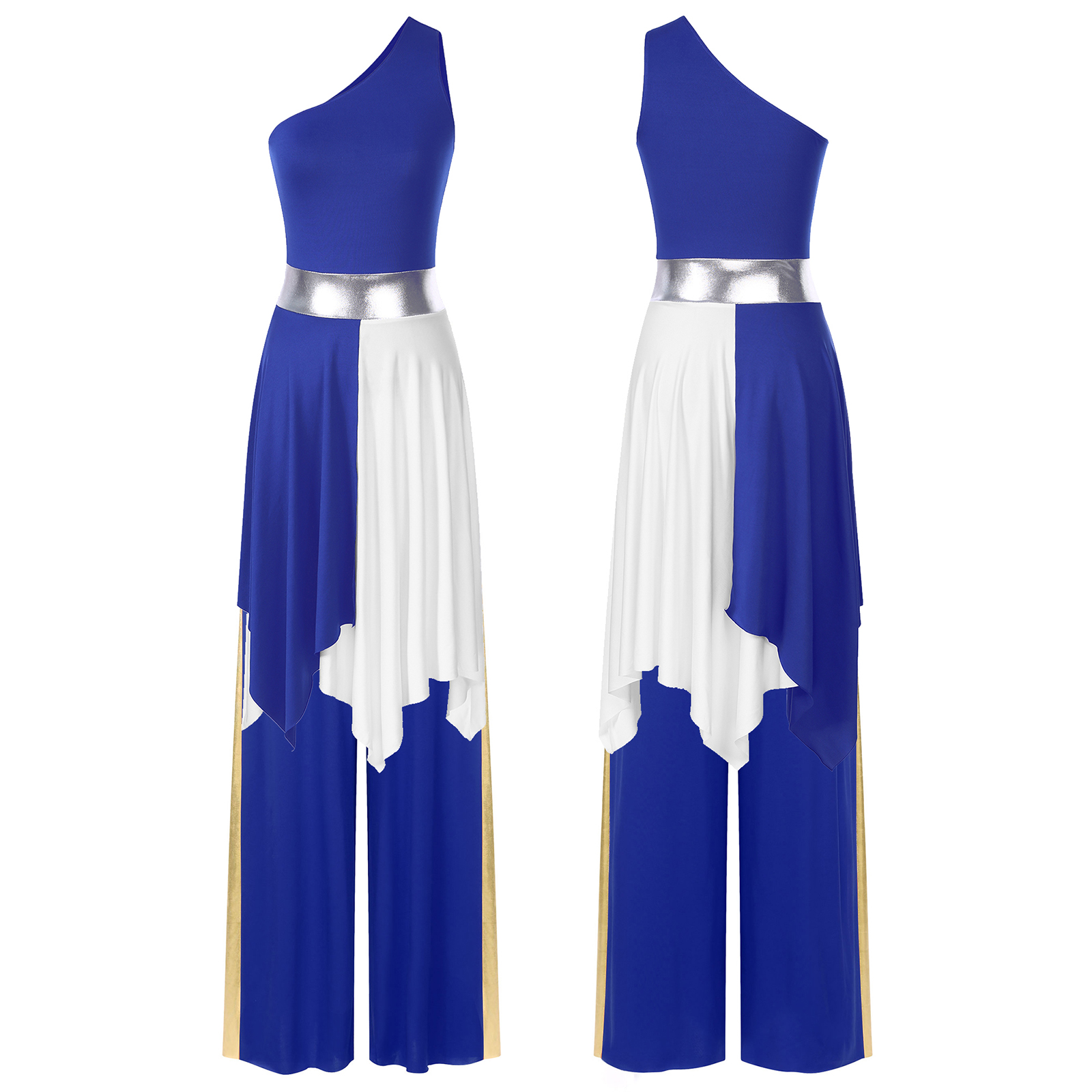 Robe en maille avec pantalon pour femme, danse moderne imbibée, pratique de la danse lyrique contemporaine classique, vêtements de performance de louange liturgique