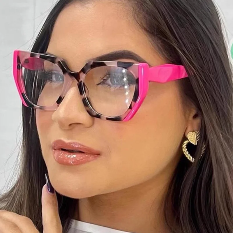 Montures de lunettes carrées élégantes pour femmes et hommes, transparentes, claires, marque de créateur, optiques, décontractées, mode