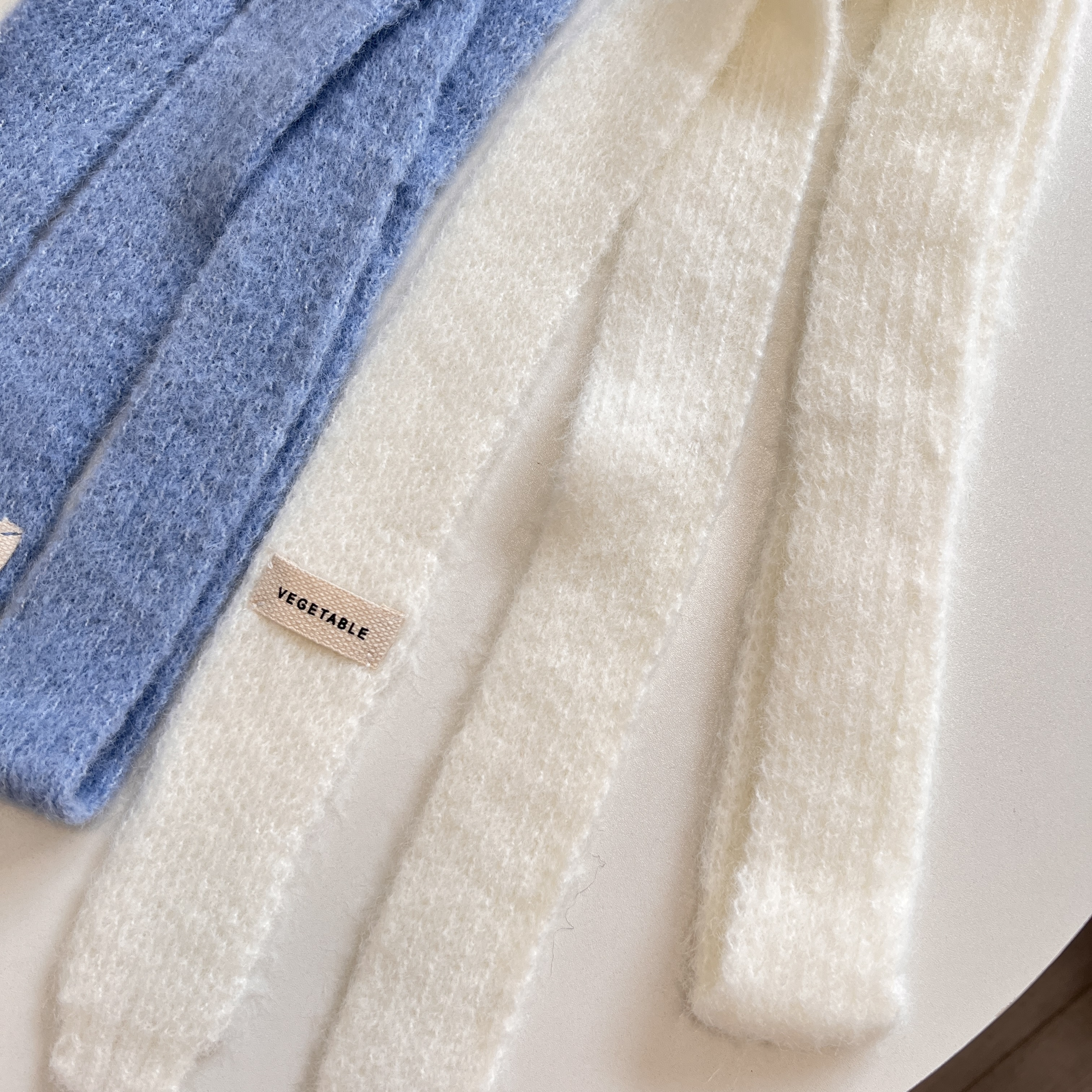 Écharpes tricotées de Style coréen, écharpe fine à la mode en peluche longue et solide pour femmes, Imitation fourrure de vison Y2K pour filles, écharpe chaude