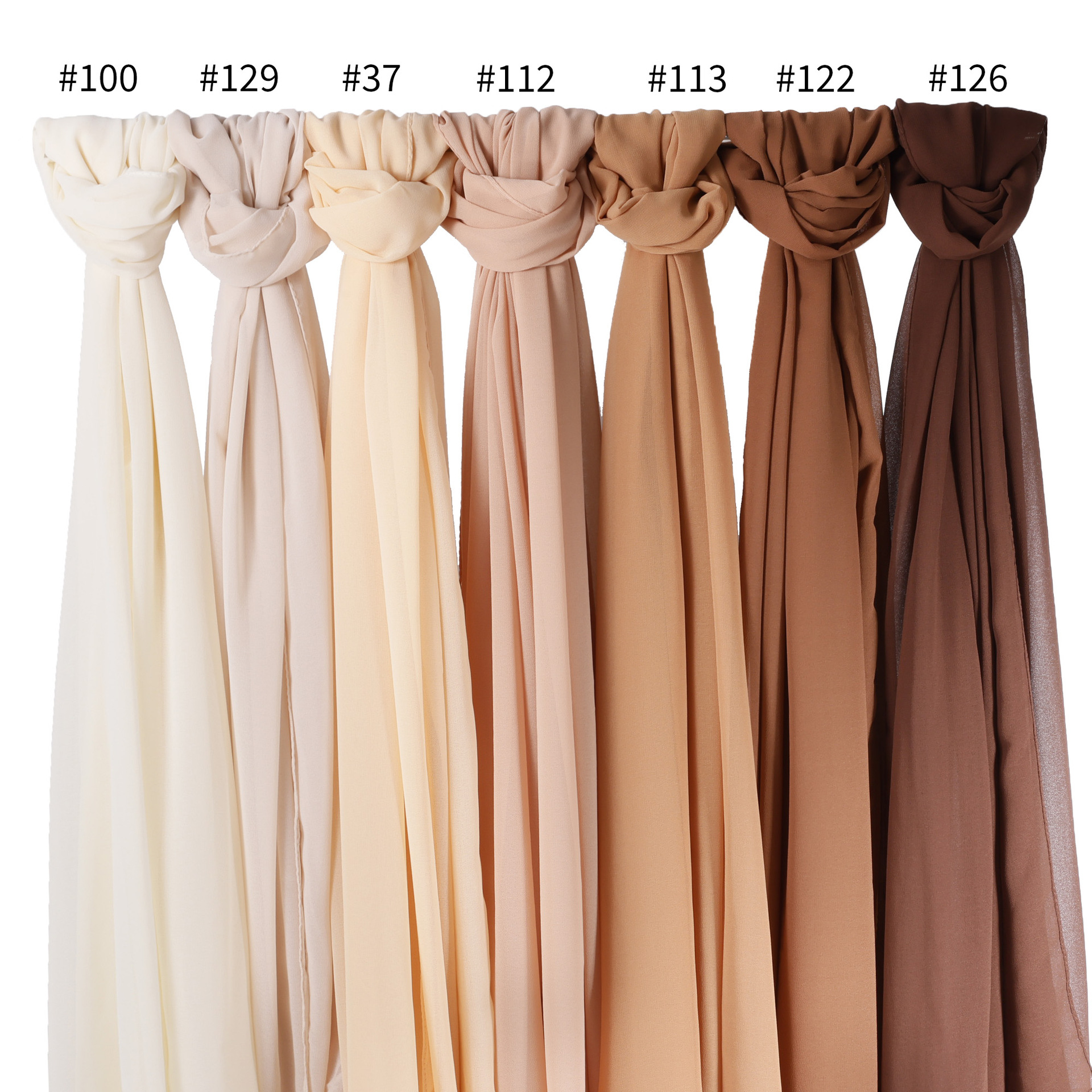 Écharpe longue en mousseline de soie pour femmes, foulard de haute qualité, coupe-vent, résistant au sable, châle quatre saisons, nouvelle collection