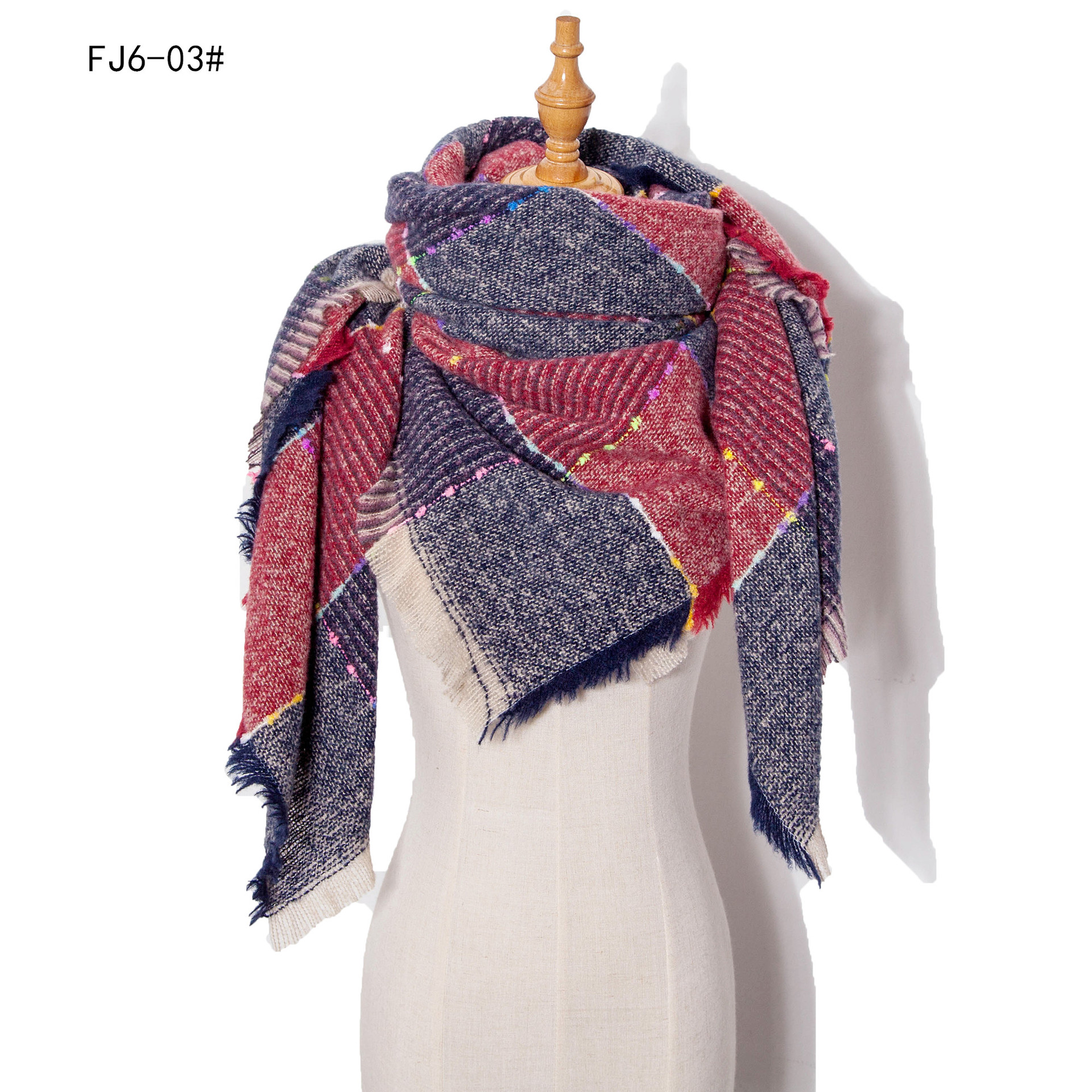 Femmes hiver écharpe Triangle tricoté écharpe décontracté dames Plaid Pashmina châle et enveloppement femme Foulard foulards Echarpe Bufanda