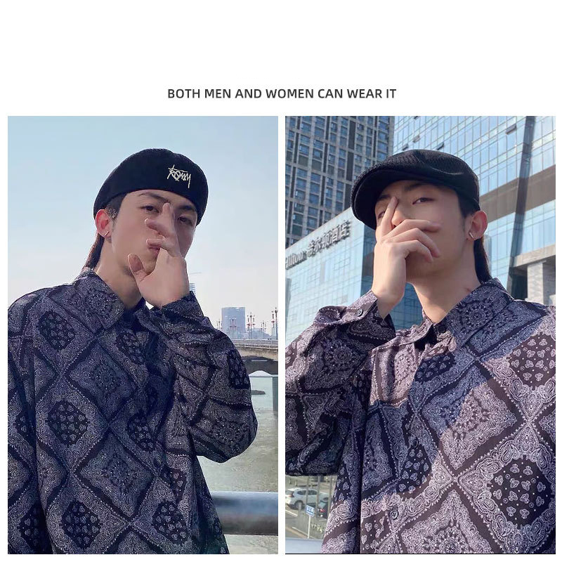 Été maille béret chapeau hommes femmes été tricoté à la main mince respirant maille béret casquette mode bérets bonnet chapeau marine casquettes