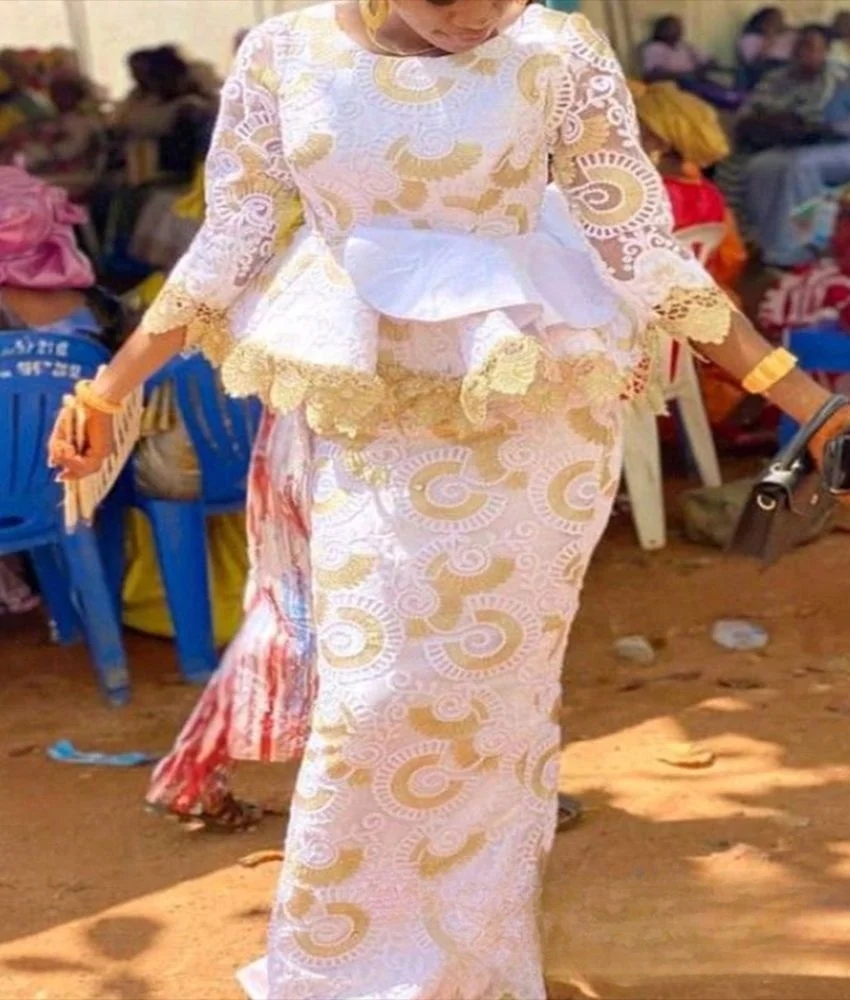 Vêtements de fête de mariage africains pour femmes, manches longues, col rond, haut 2 pièces, jupe longue, ensembles assortis, tenues africaines, automne