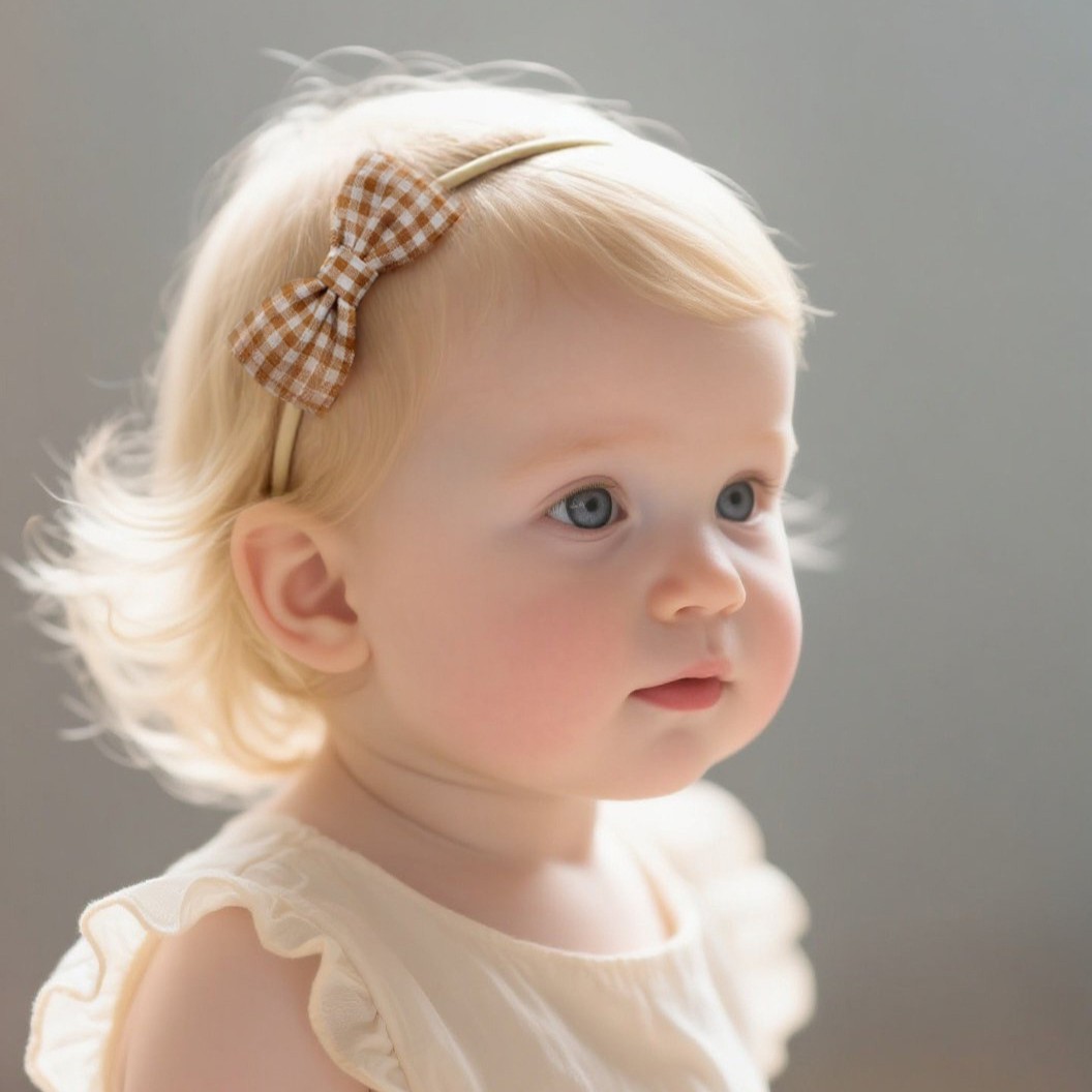 Lot de 5 élastiques à cheveux faits main pour filles, bandeaux mignons à nœuds, accessoires élégants pour bébés, attaches tendance pour enfants