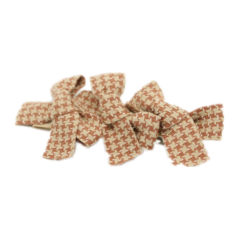 Nouveau hiver pied-de-poule petits nœuds bandeau plaid filles cheveux accessoires arc bébé bandeau fille bandeau