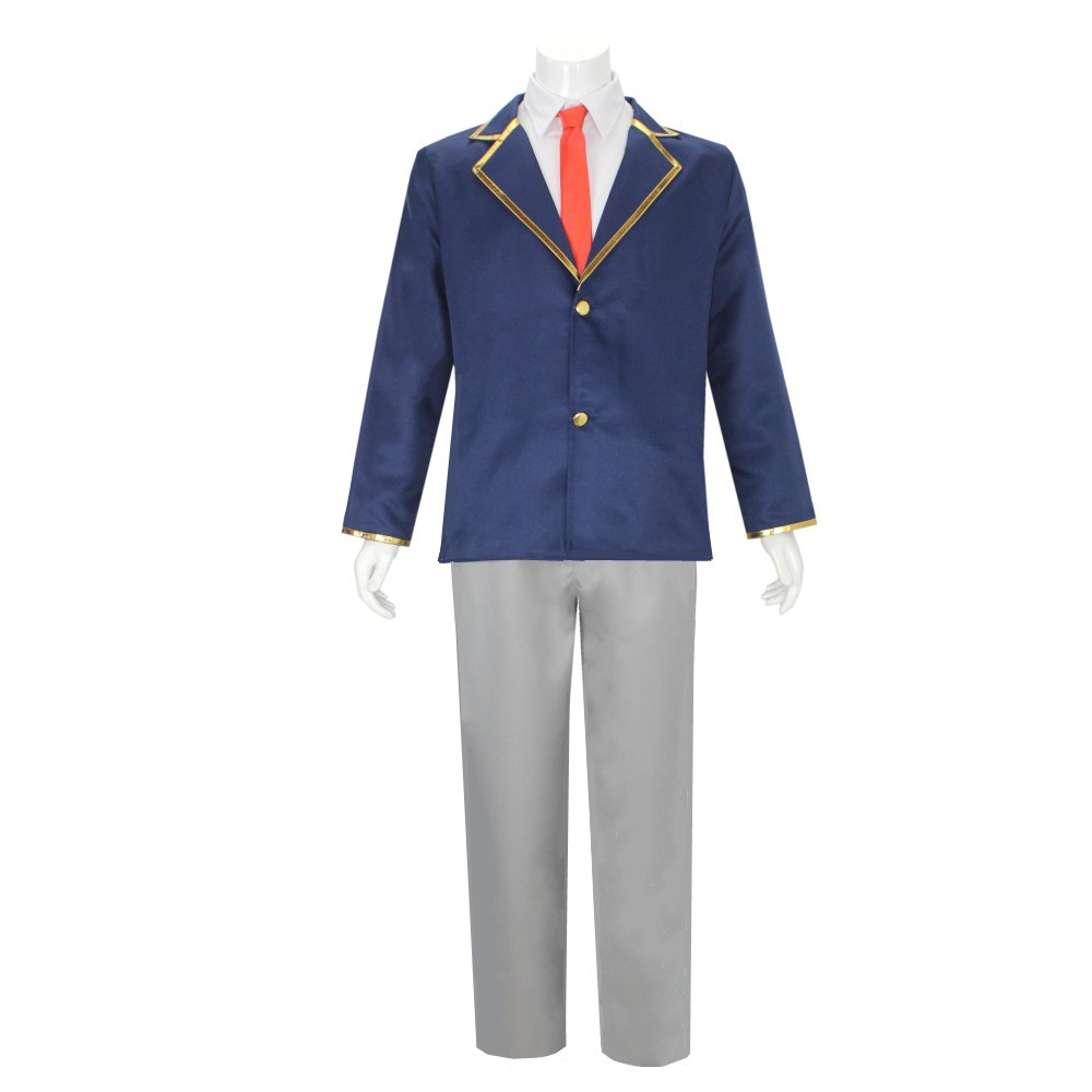 Costume de Cosplay Anime Oshi No Ko Aqua, perruque Hoshino Akuamarin, veste et pantalon, uniforme bleu, tenue de fête Anime pour hommes