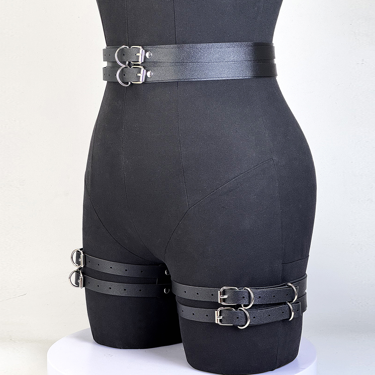 Ceinture en cuir Pu pour femmes, Style de rue, Cool, Punk Rock, avec jambe, jean, ceinture décorative, accessoire pour vêtements gothiques
