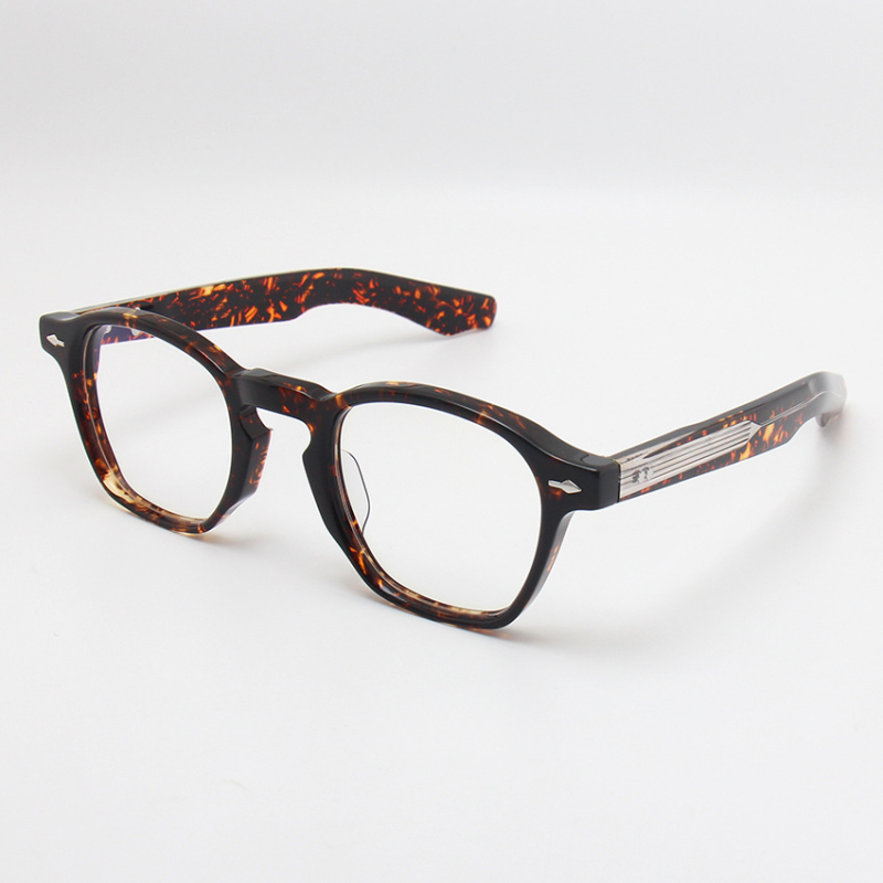 Lunettes carrées rétro faites à la main pour hommes et femmes, Design de marque, monture épaisse, tendance, en acétate de qualité supérieure, Vintage