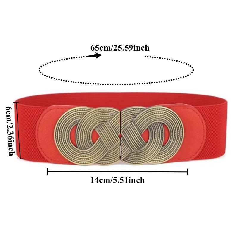 Ceinture large extensible pour femmes, accessoire polyvalent et tendance pour robes, ceinture large décorative en cuir