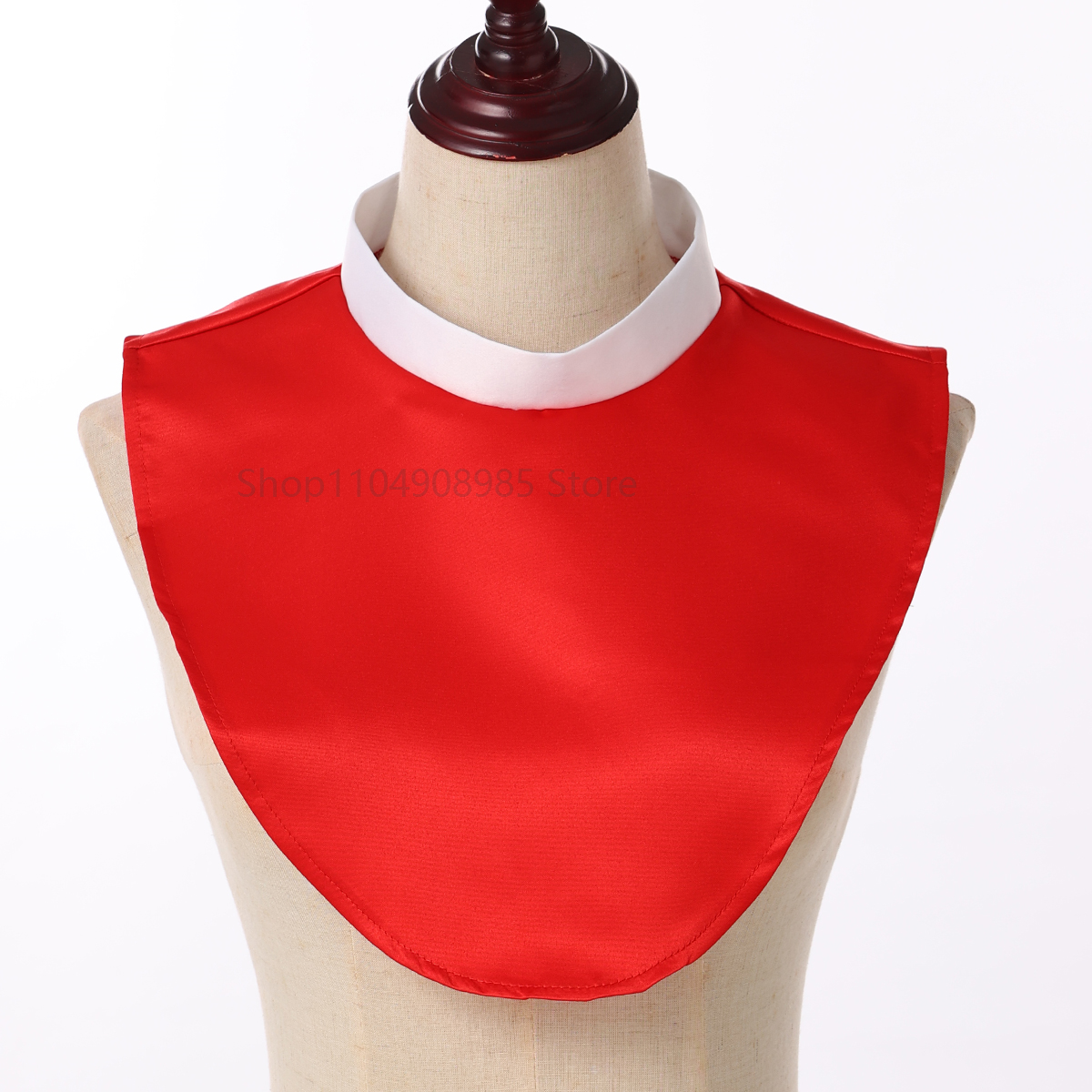 Collier de prêtre Cosplay médiéval rétro blanc, accessoires de Costume, vêtements intérieurs polyvalents, faux col