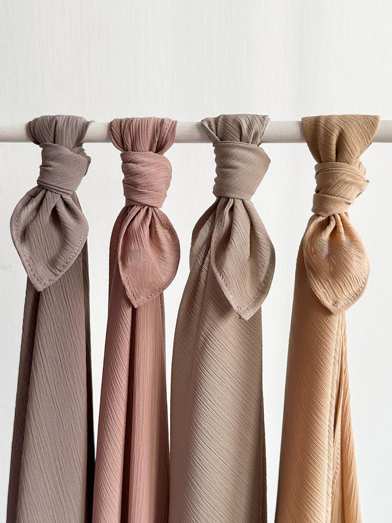 Musulman plaine froissé HIjabs lourd en mousseline de soie écharpe arabe crêpe châle enveloppes bandeau islamique couleur unie Foulard femmes