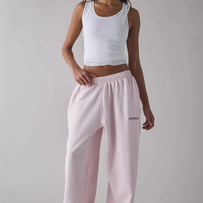 Pantalons décontractés pour femme, vêtements de sport, pantalons de travail, pantalons droits, vêtements de maison, couleur unie, style simple