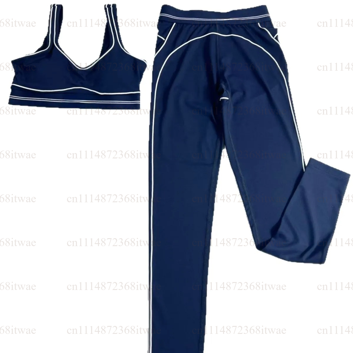 Ensemble soutien-gorge de sport et leggings antichoc pour femmes, tenue respirante en nylon sans dos à fort impact pour la course à pied, la gym, le yoga, l'entraînement