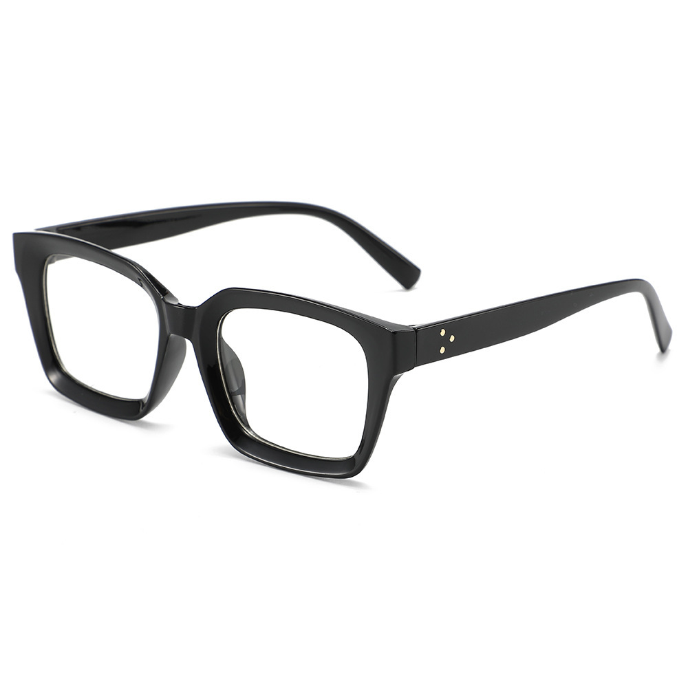 Monture de lunettes d'ordinateur vintage noire pour femmes et hommes, anti-lumière bleue, lunettes carrées bloquant la lumière bleue, lunettes optiques