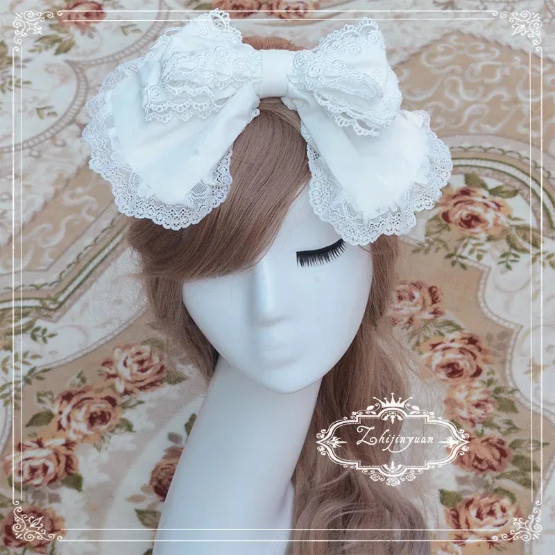 Costume Lolita Doux pour Bol, Bandeau de Sauna avec réinitialisation, Coiffure en Dentelle Rose Blanche, Vêtements de Sauna à Grand Nministériels d pour Femmes Patientes de Mariage