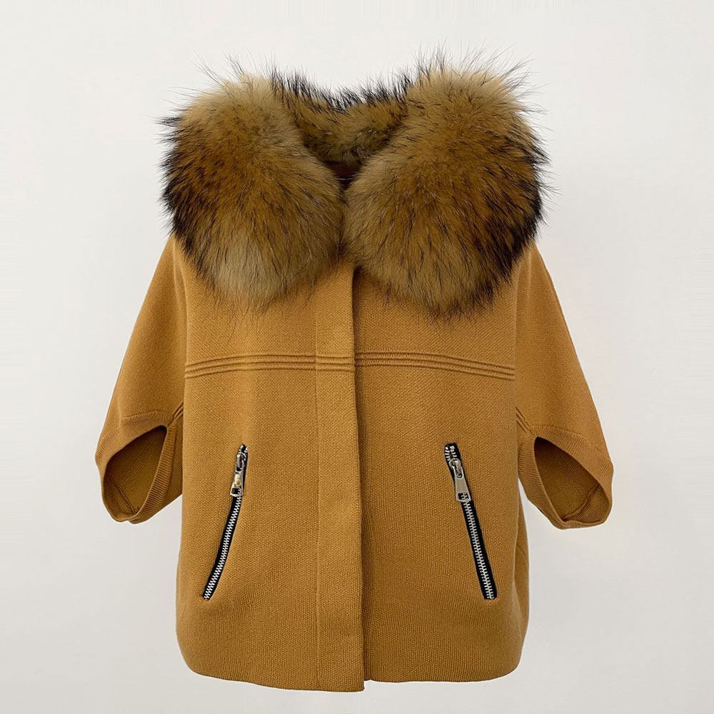 Tricots femme vêtements pour femmes automne mode européenne pull tricoté véritable manteau de fourrure veste de fourrure de renard naturel printemps Cardigan